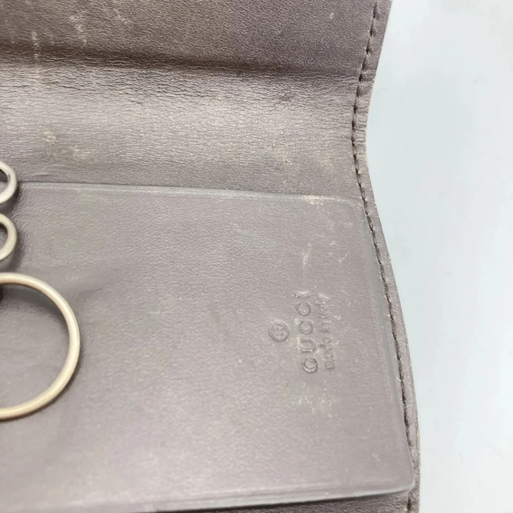 🤎🔹️GUCCI🔹️  Key case holder GG Cow Leather  Guccissima Brown ✨️